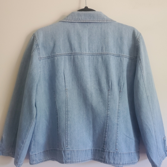 Vintage Bill Blass Lightweight Blue Jean jacket - Picture 2 of 5